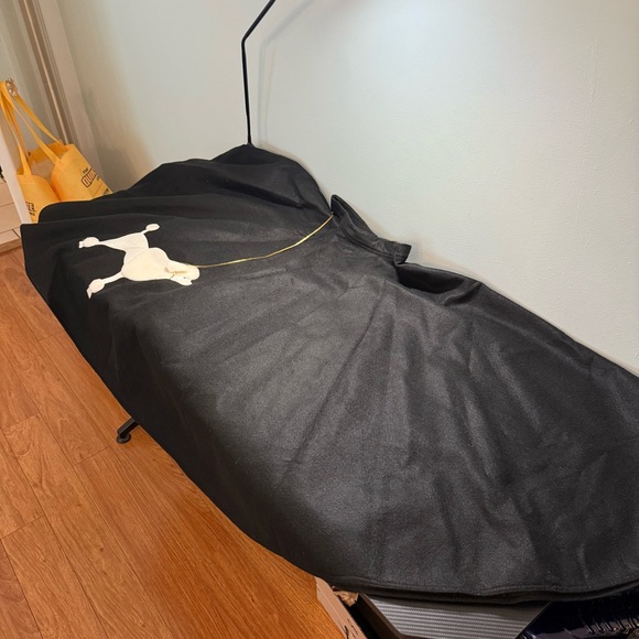 Vintage Handmade Black Felt Poodle Skirt 1950s Grease Costume Play Women's Sz S - Picture 9 of 9